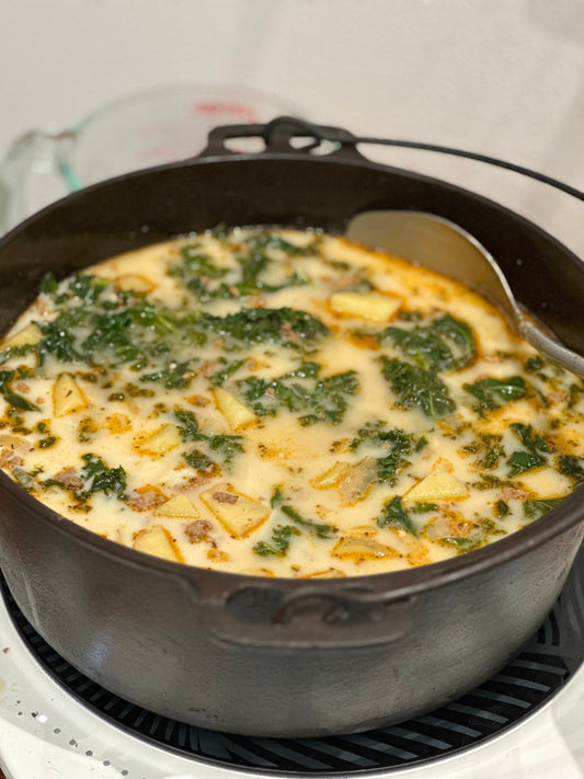 Hearty Italian Lamb Soup with Kale & Potatoes